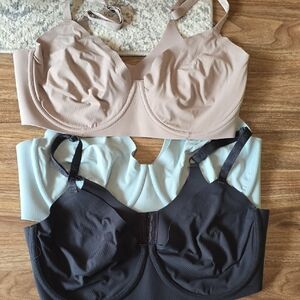 Women's Intimates Set - Black, Tan, and Light Blue Bras